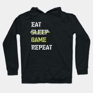 Eat Sleep Game Repeat Gamer Hoodie